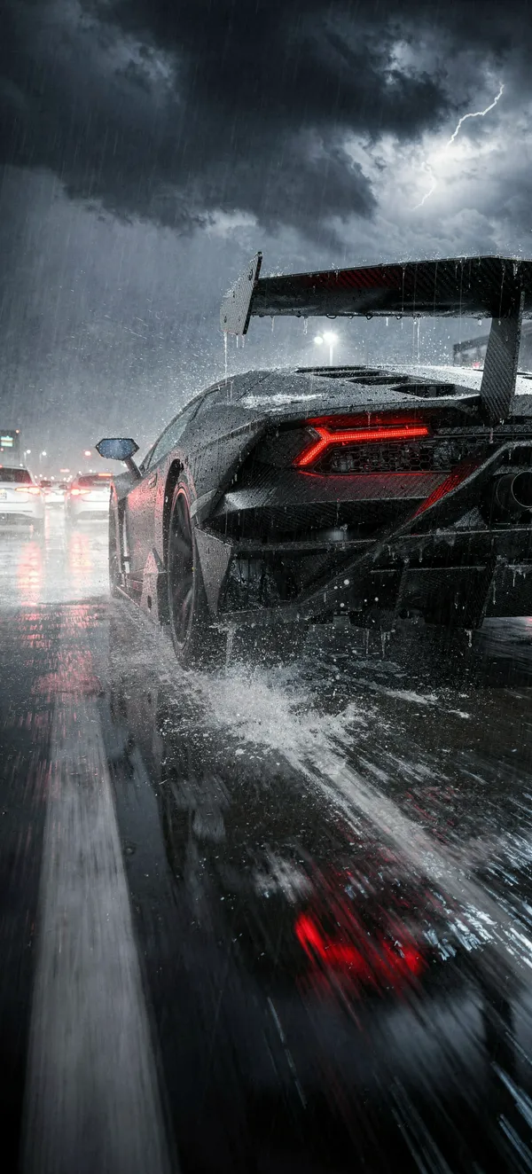 Lamborghini Sesto Elemento in Rain