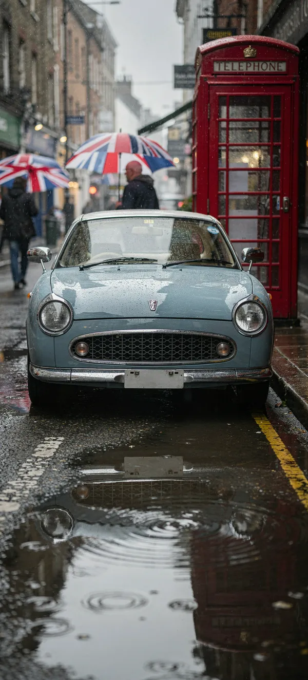 Nissan Figaro London Rain