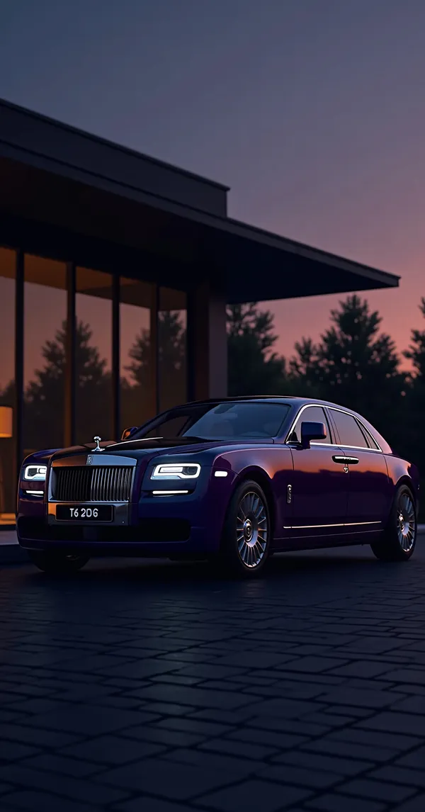 Rolls Royce Ghost Purple Mansion
