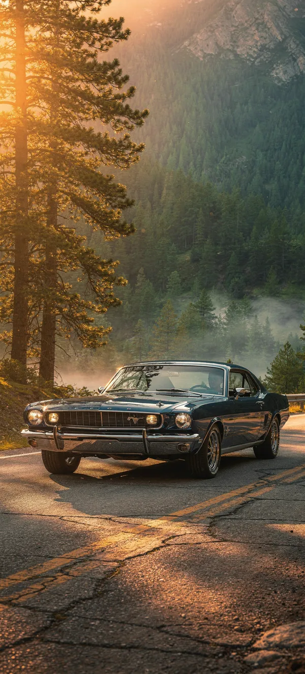 Mountain Pass Muscle Car