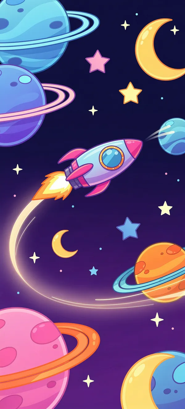 Cartoon Space Adventure