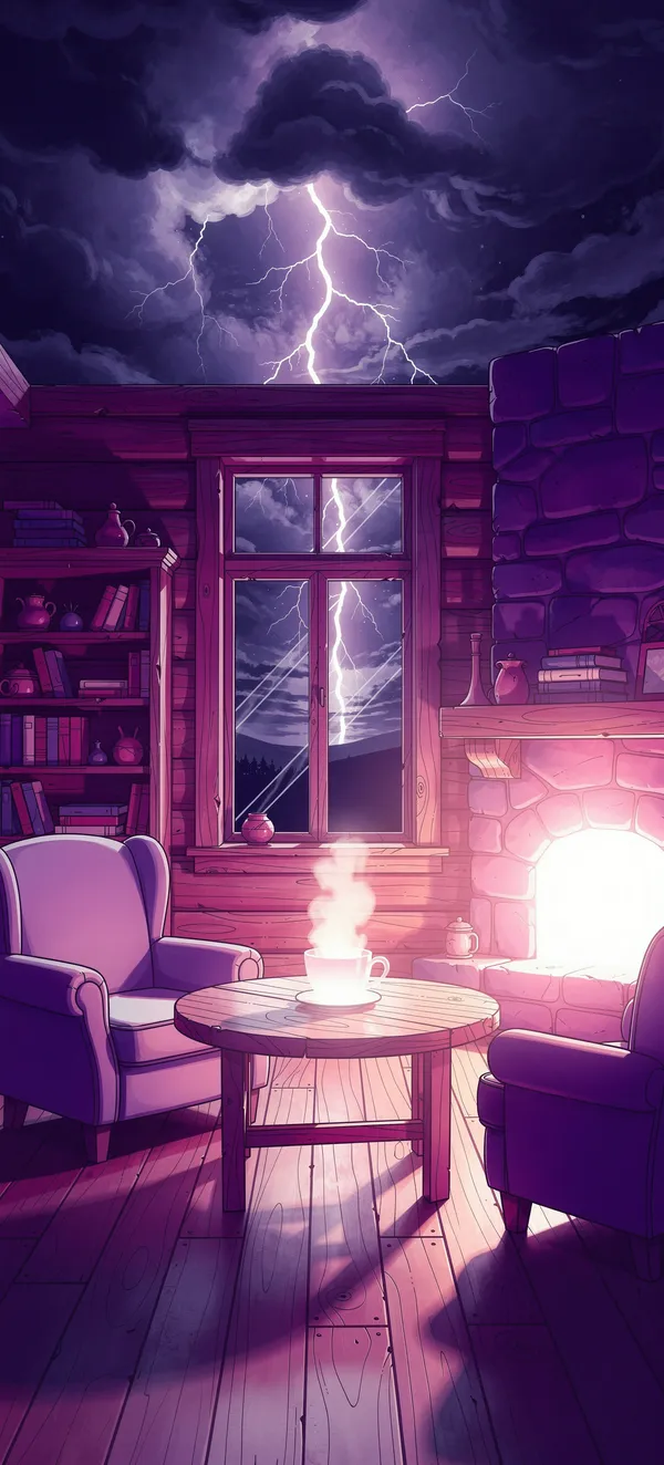 Cozy Cabin Infrared Wallpaper