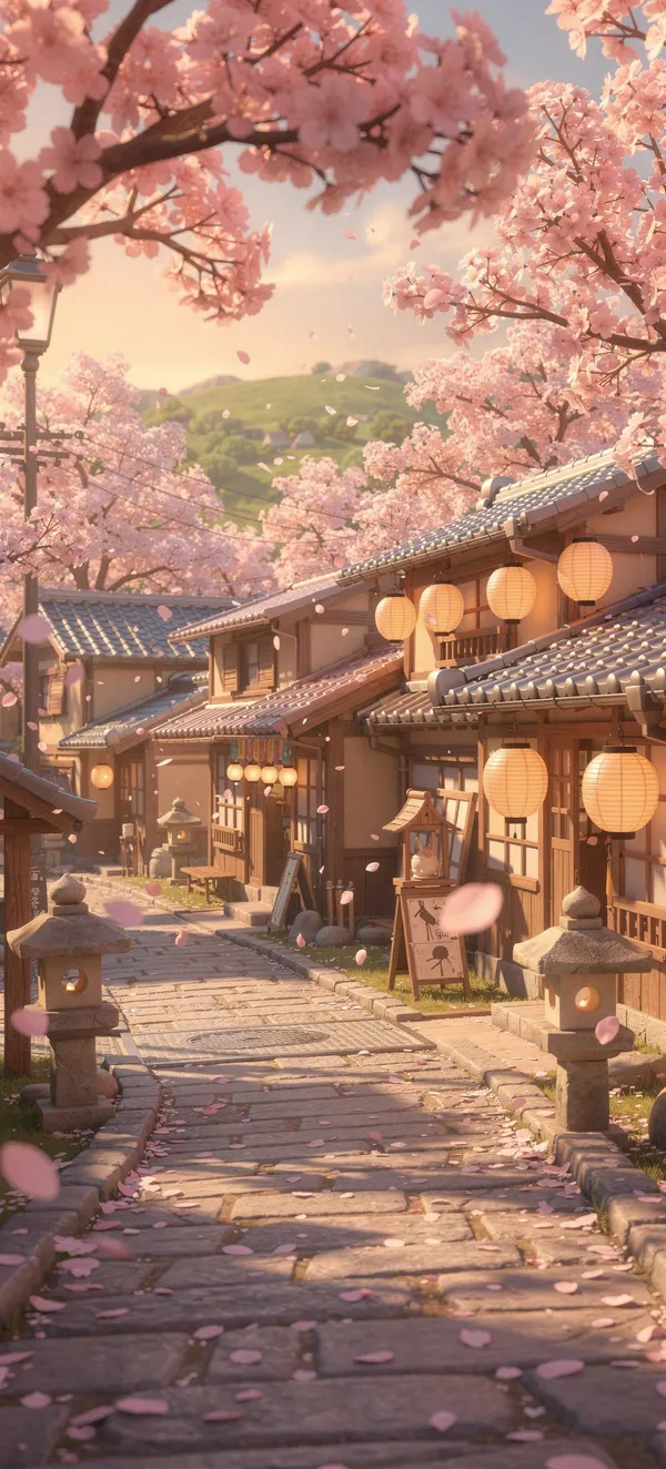 Pixar Japanese Cherry Blossom Village