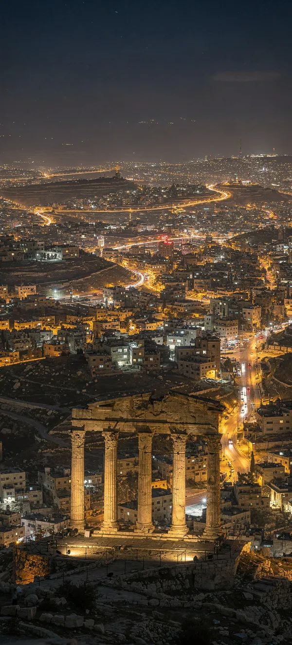 Amman Citadel Night View