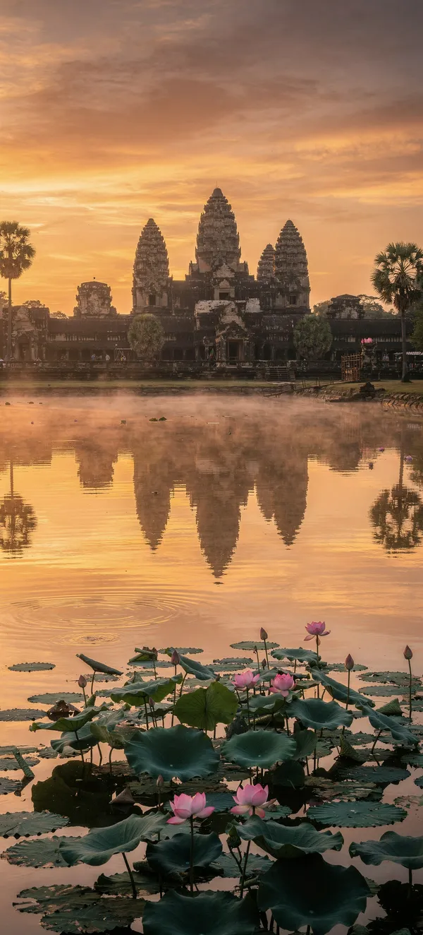 Angkor Wat Sunrise Reflection