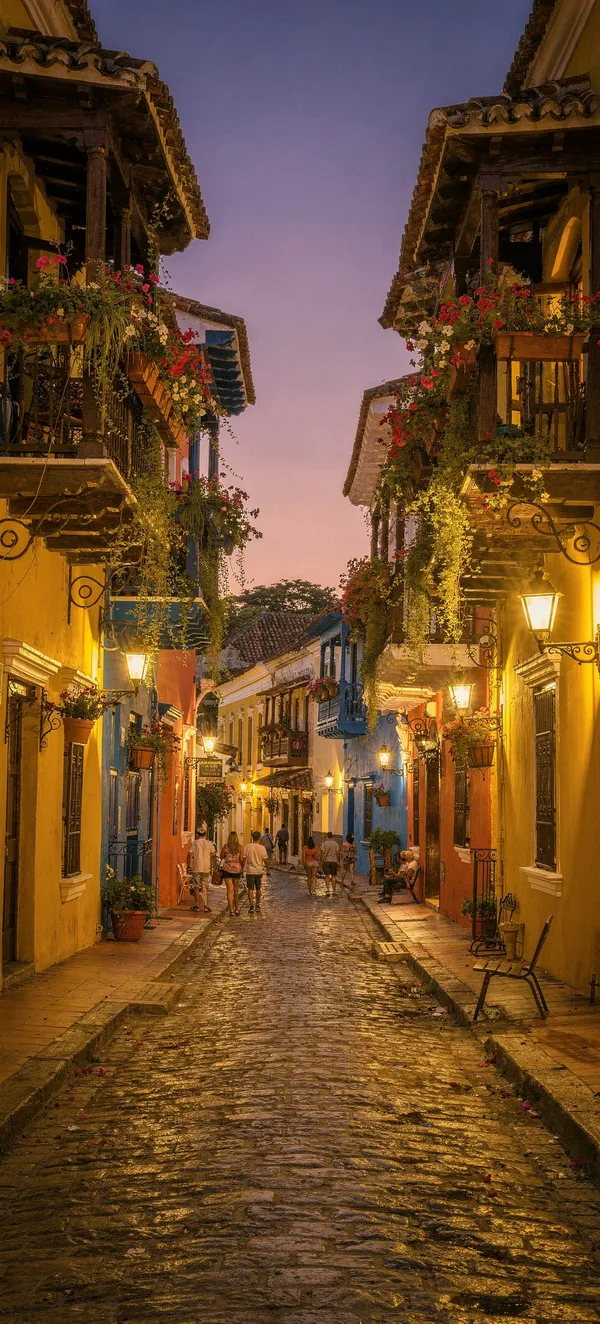 Cartagena Old Town Dusk