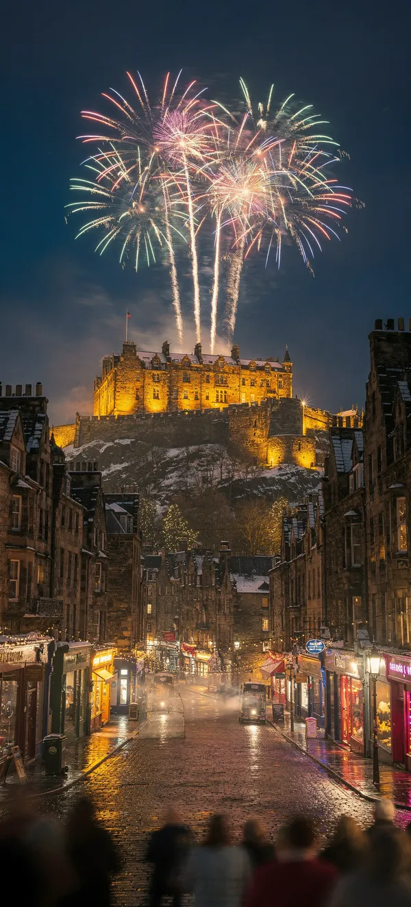 Edinburgh Hogmanay Celebration — Home screen