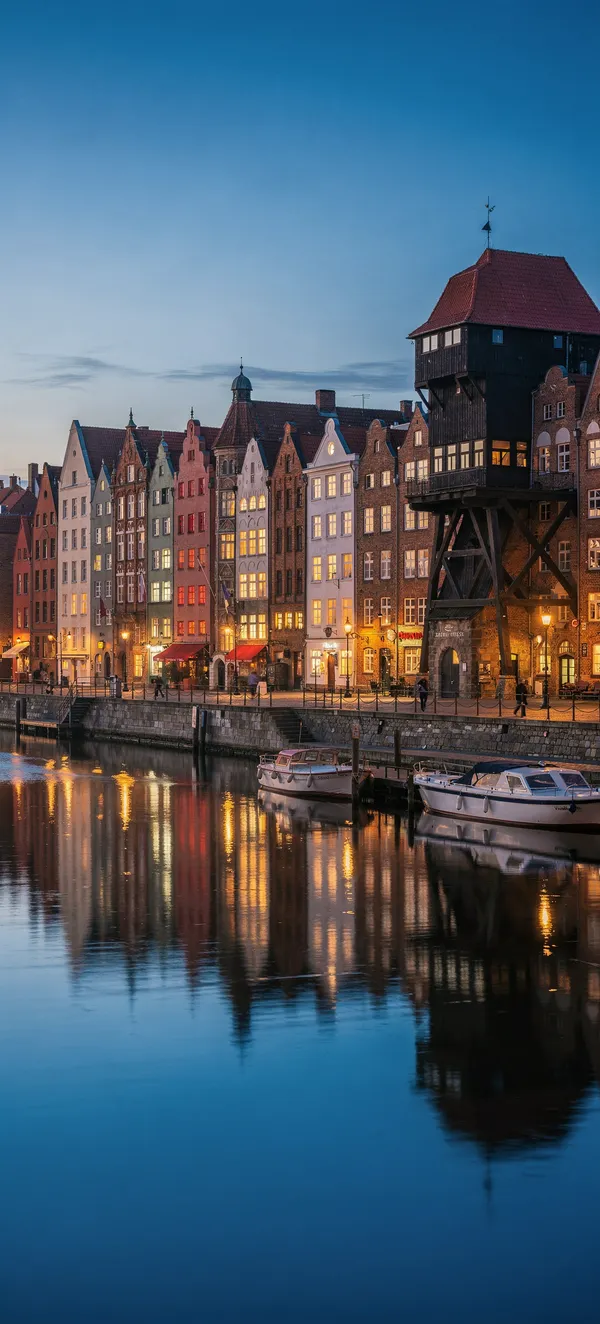 Gdansk Old Town Blue Hour