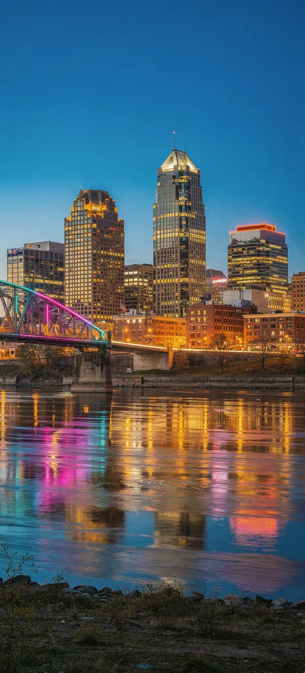 Louisville Blue Hour Skyline