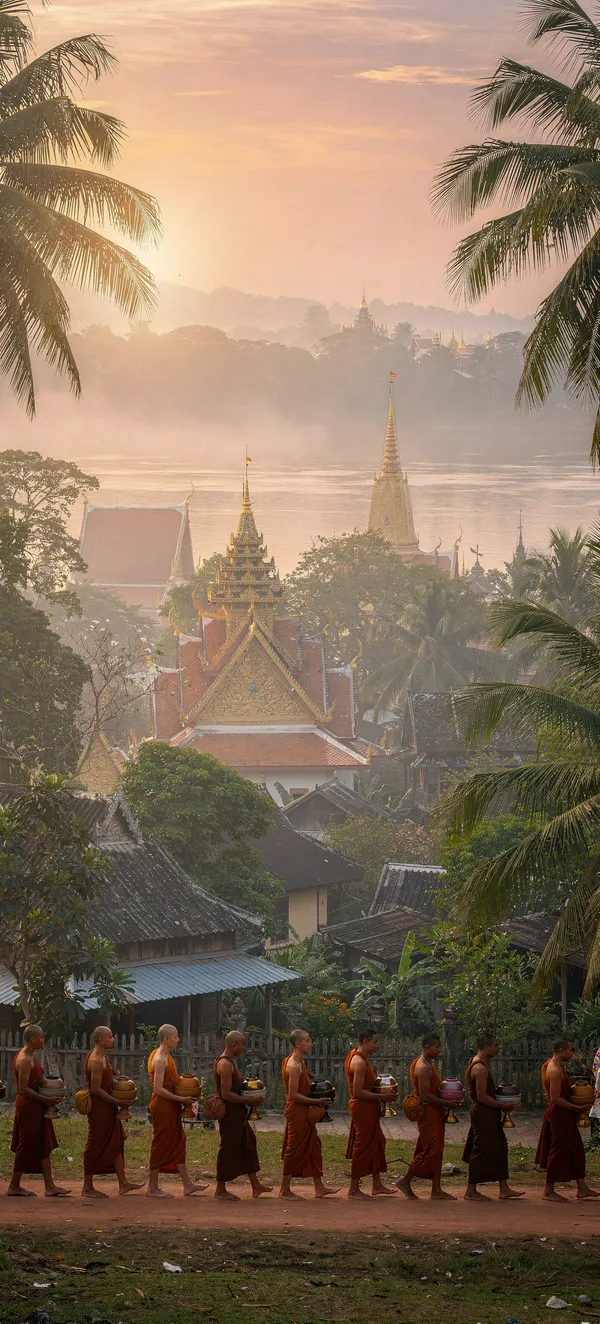 Luang Prabang Dawn Temple