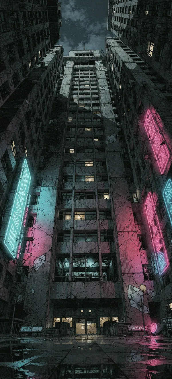 Brutalist City Nights