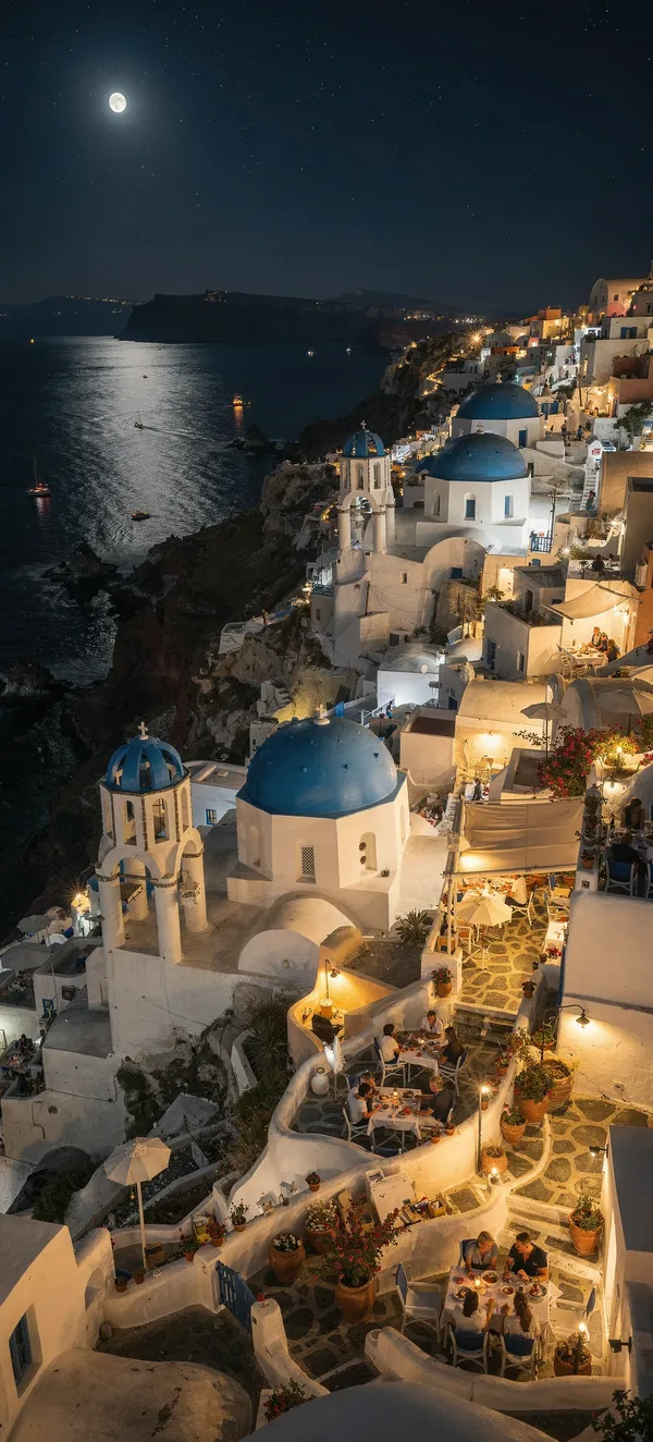 Santorini Night Magic