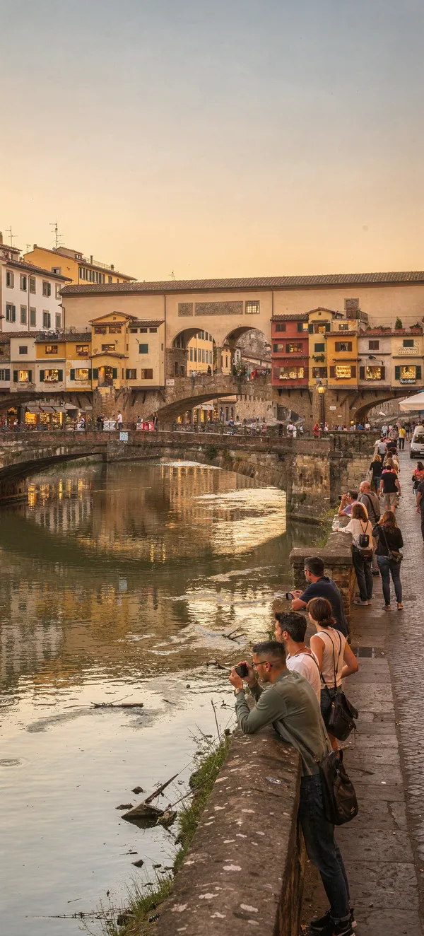 Florence Golden Hour Ponte Vecchio