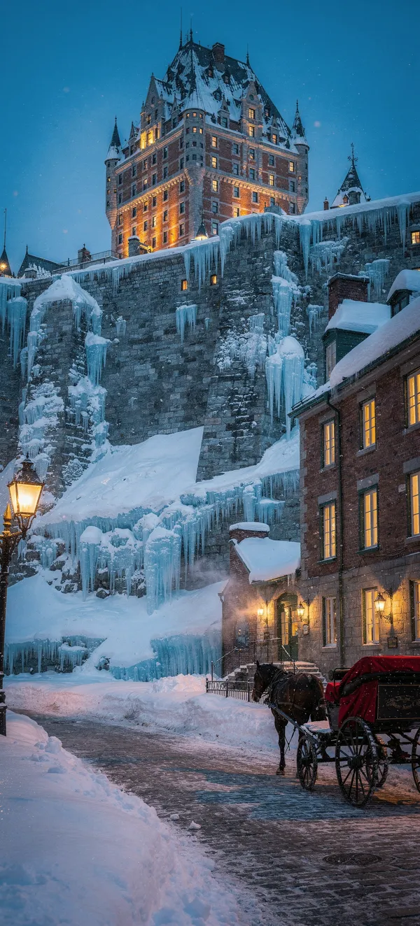 Quebec Winter Night