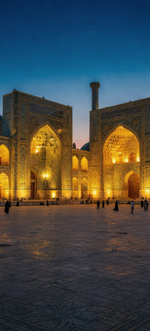 Registan Square Blue Hour