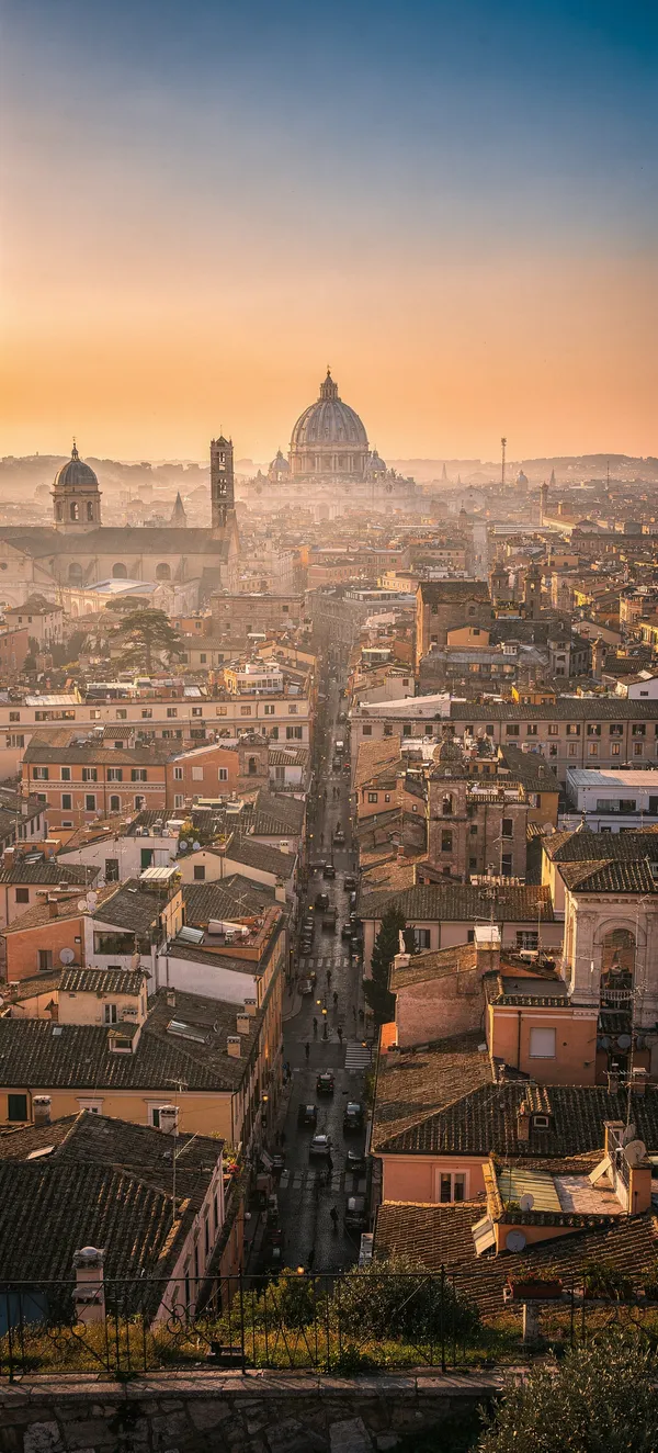 Rome Dawn Cityscape