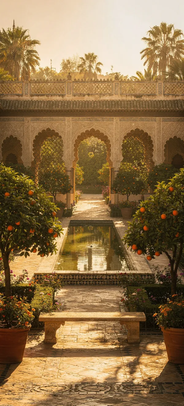 Seville Alcazar Golden Hour