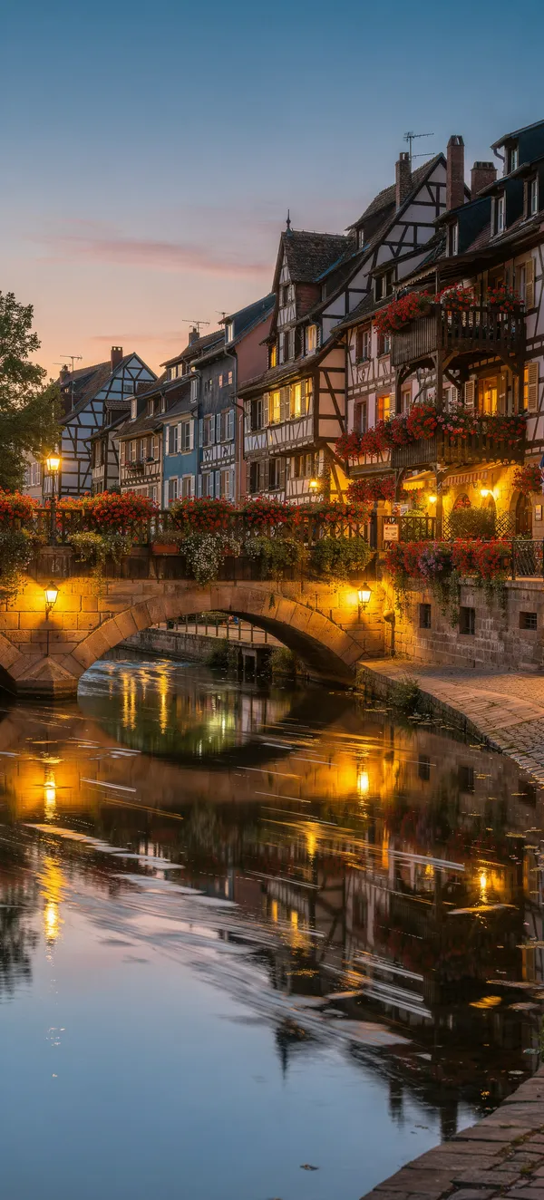 Strasbourg Petite France Dusk