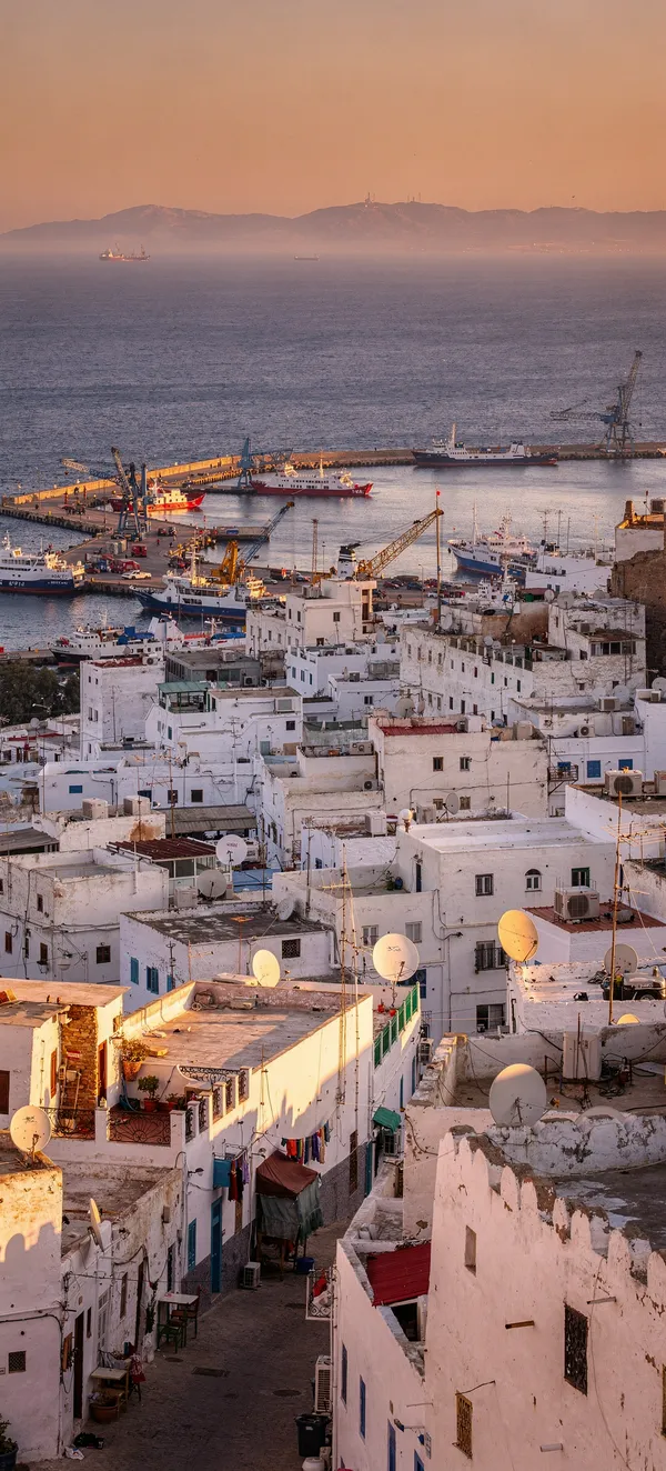 Tangier Morocco Sunset from Kasbah