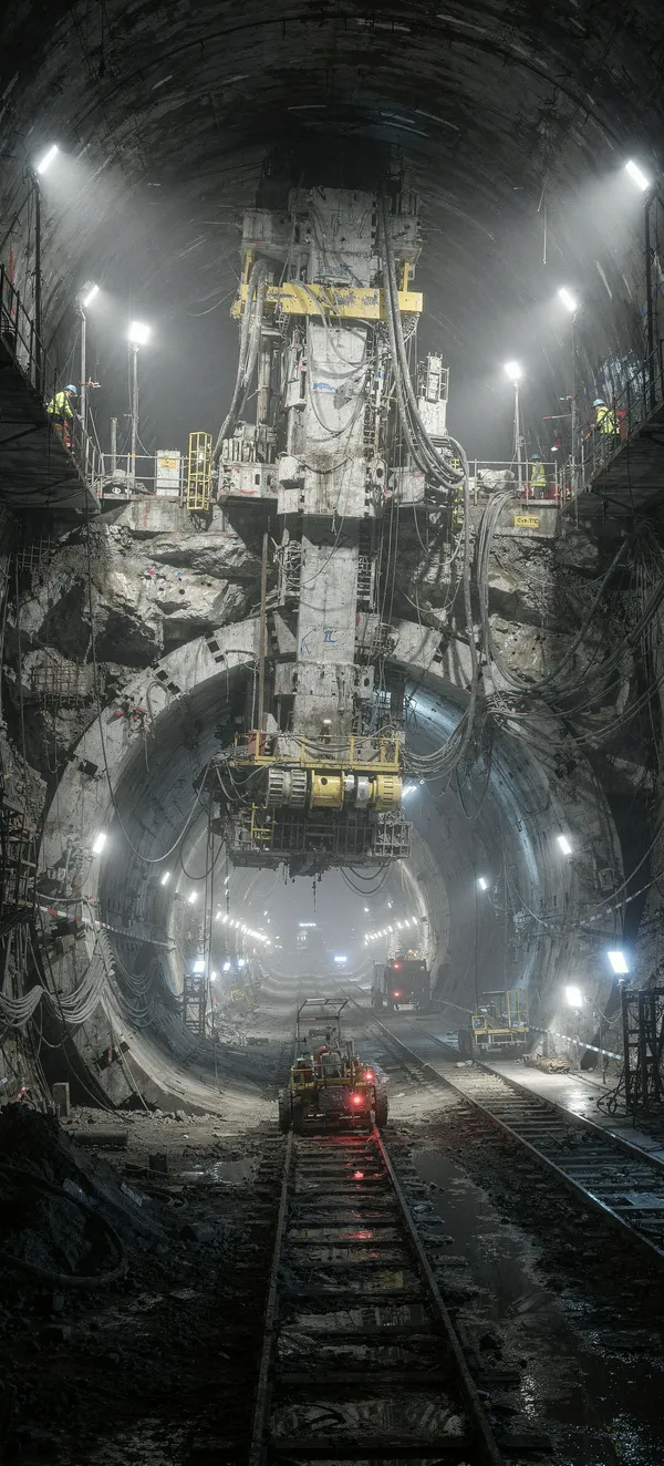 Midnight Metro Tunnel Construction