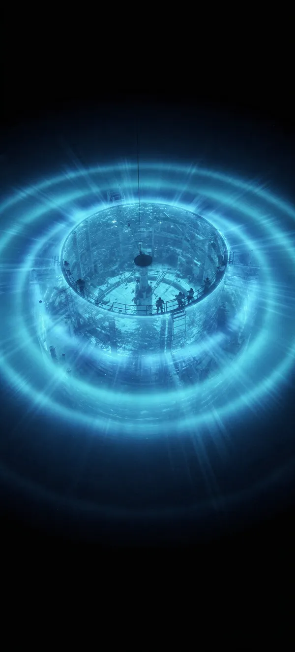 Cerenkov Radiation Blue Glow