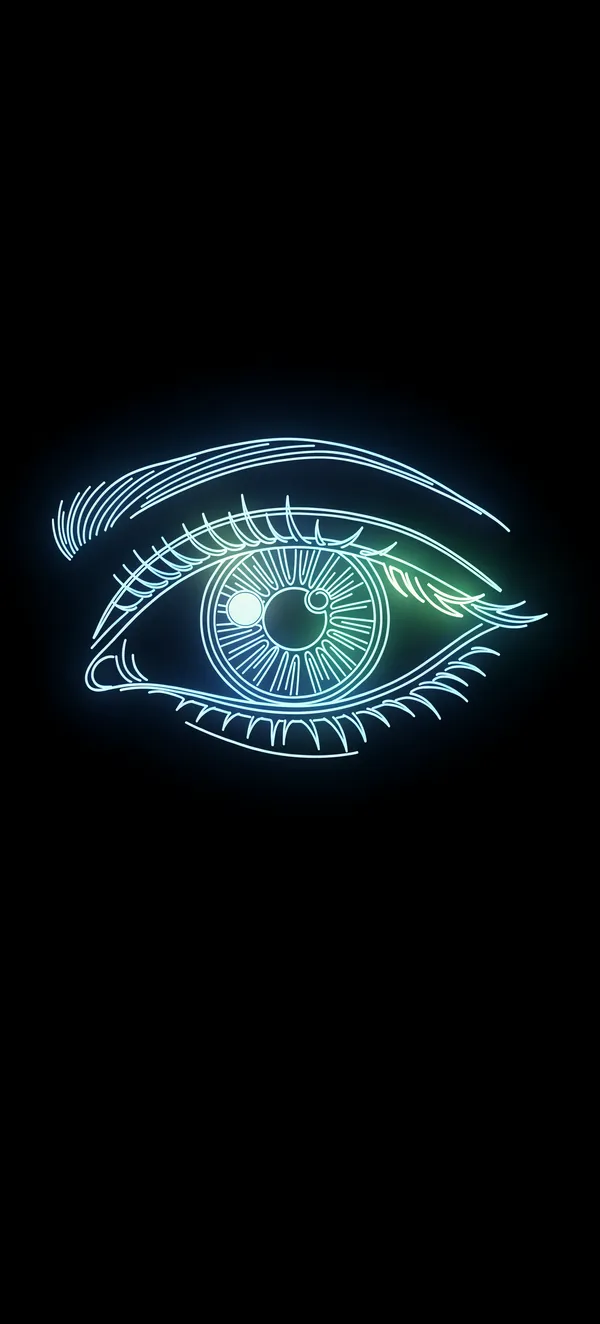 Neon Eye Vision AMOLED Wallpaper