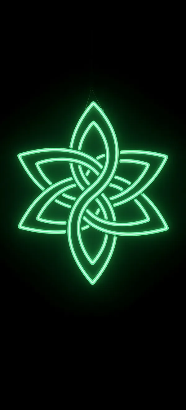 Celtic Knot Neon Glow