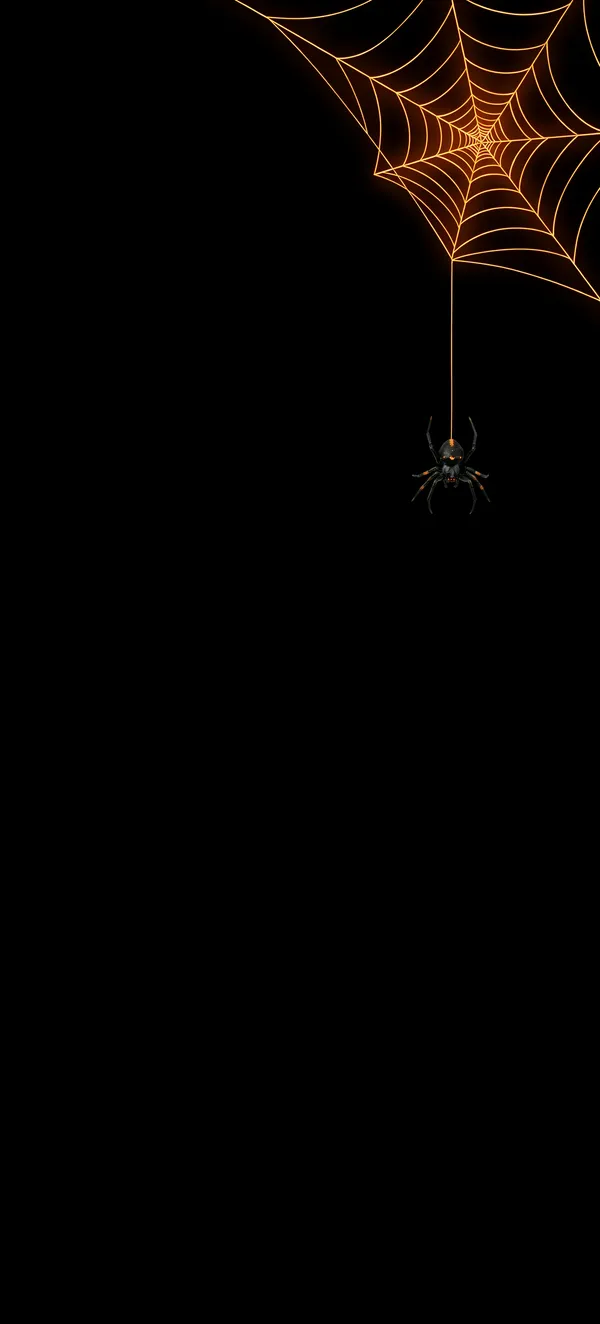 Halloween 2026 AMOLED: Glowing Spider Web