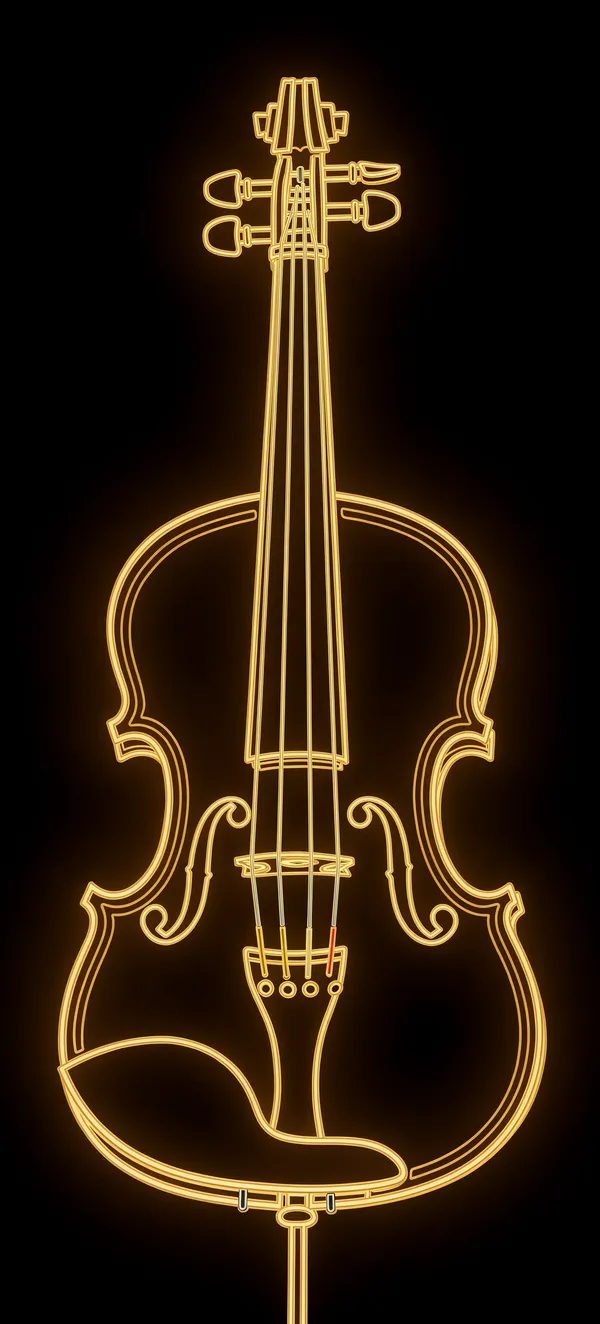 Dark Neon Violin