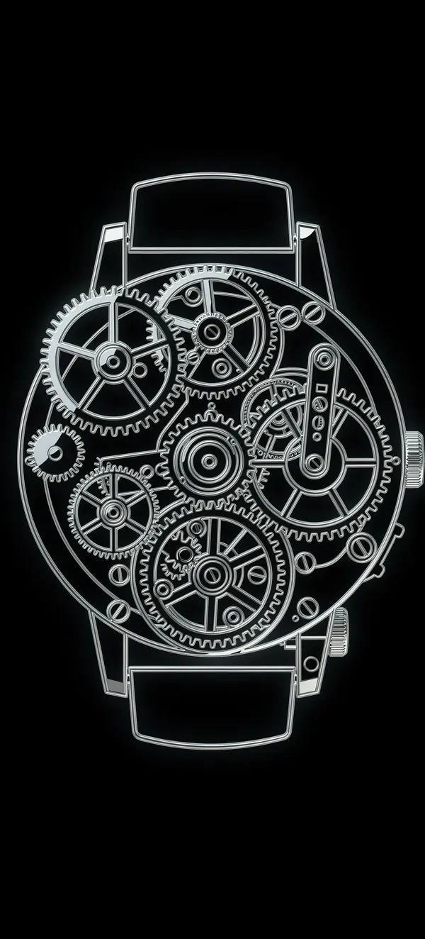 Mechanical Watch Neon Glow