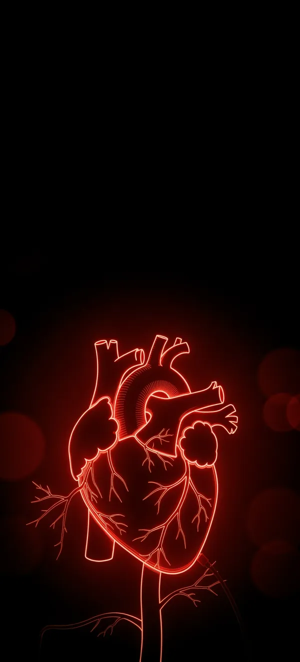 Neon Heart Anatomy — Home screen