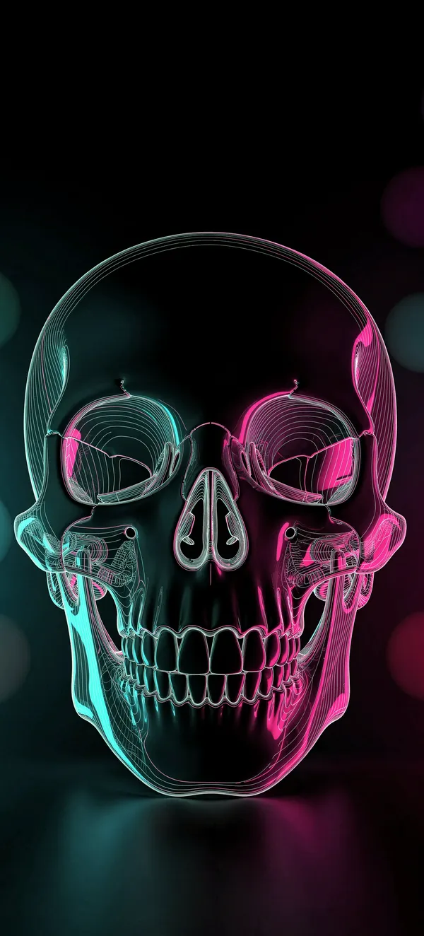 Neon Skull Anatomy — Home screen