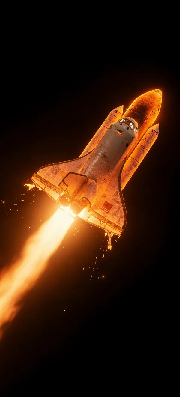 Space Shuttle Reentry Glow