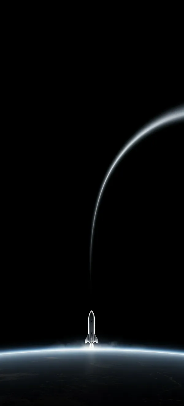 Starship Flight 14 AMOLED Minimal