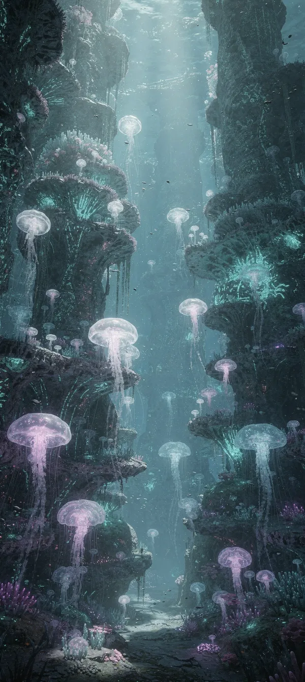 Bioluminescent Underwater Fantasy
