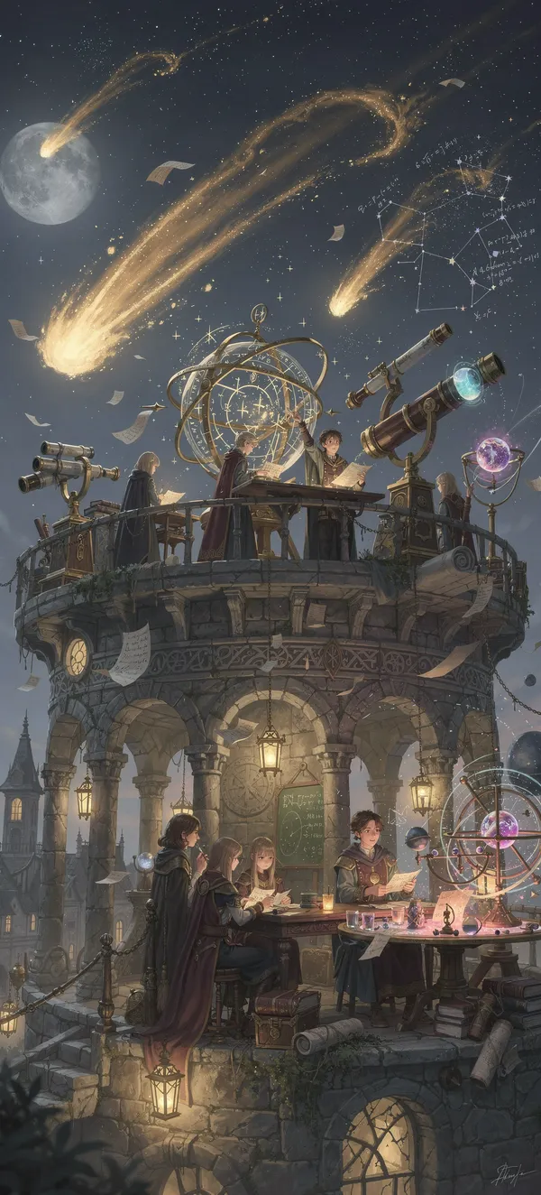 Enchanted Astronomy Tower Meteor Shower