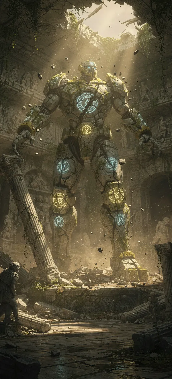 Ancient Stone Golem Awakening