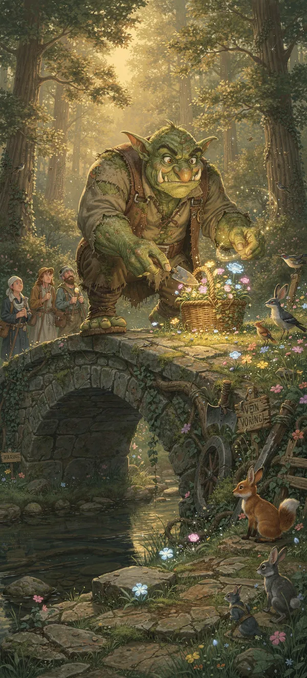 Friendly Troll Bridge Gardener