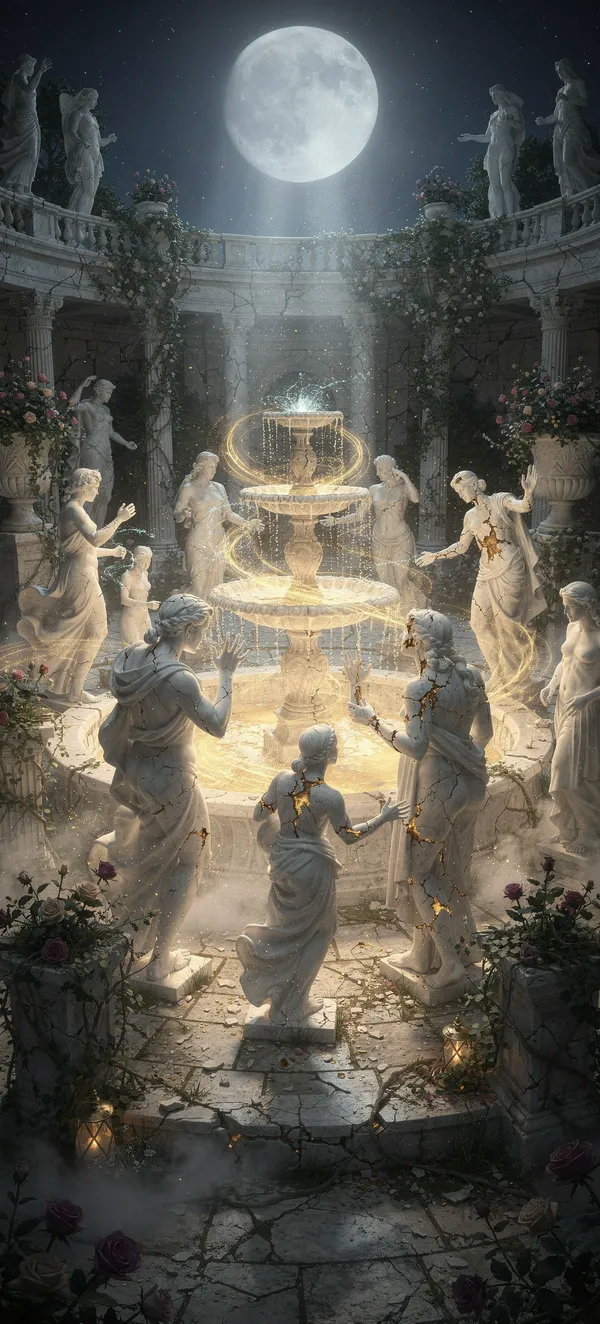 Midnight Statue Garden