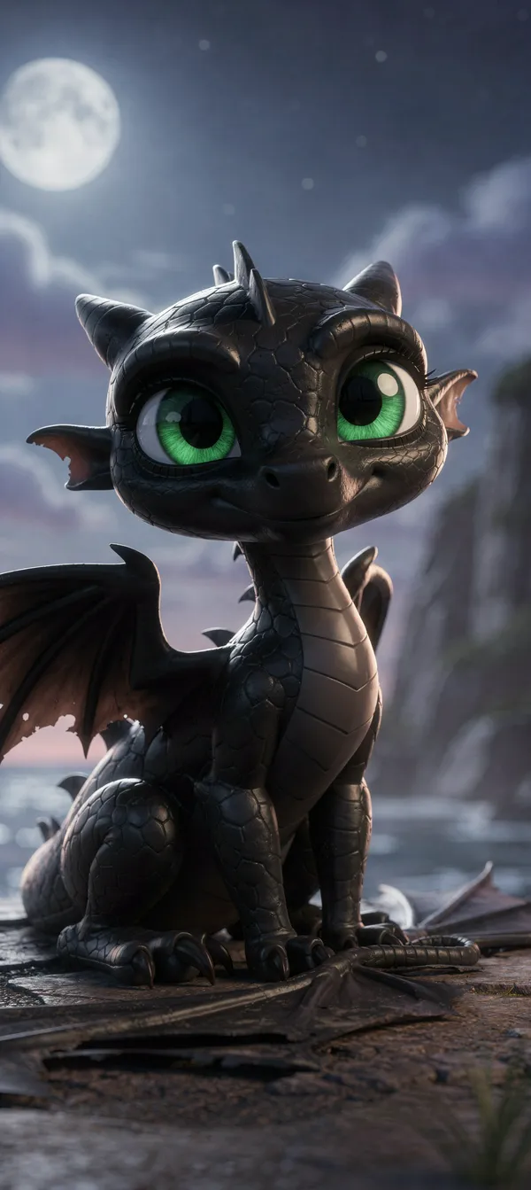 Night Fury Dragon Wallpaper