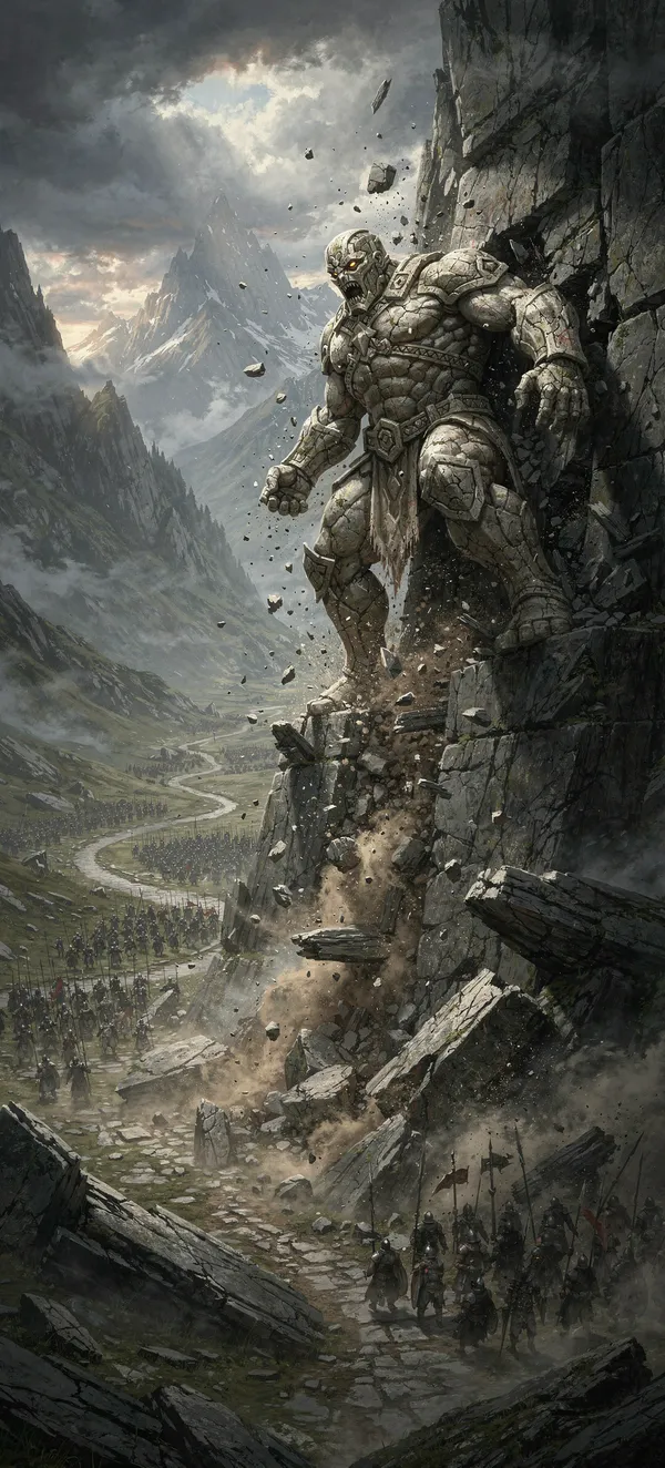 Mountain Guardian Stone Warrior