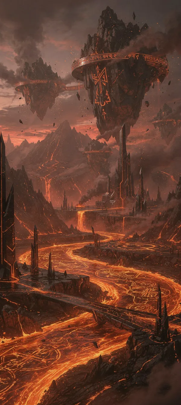 Volcanic Fantasy Landscape