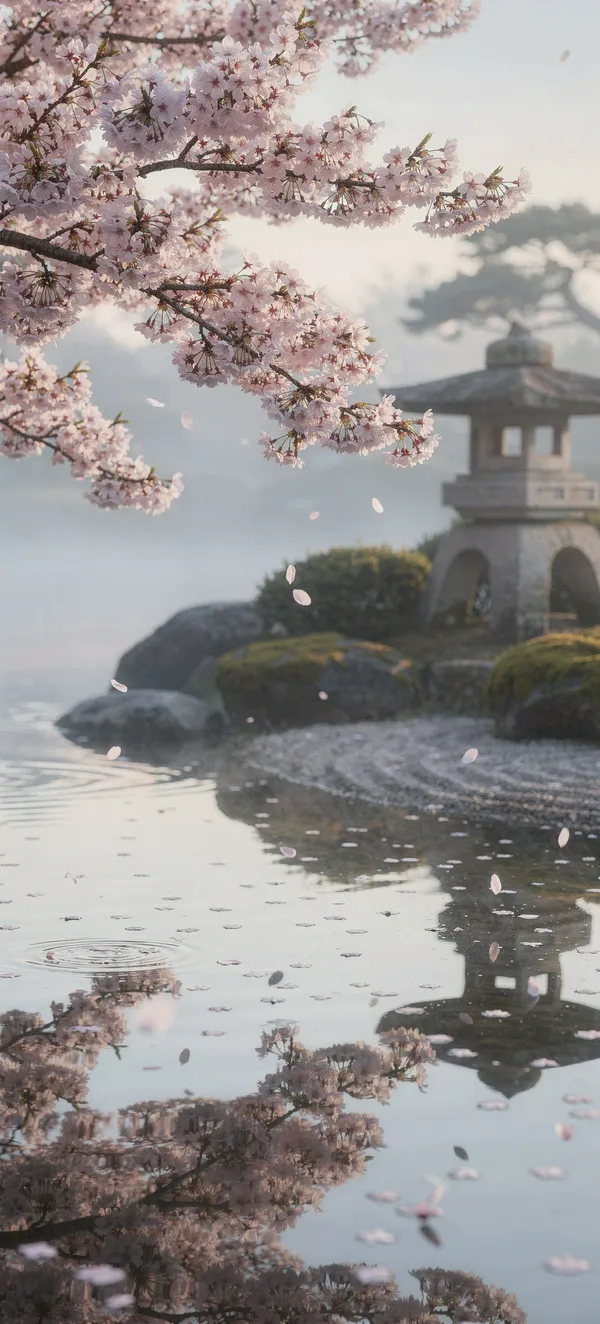 Cherry Blossom Japanese Garden
