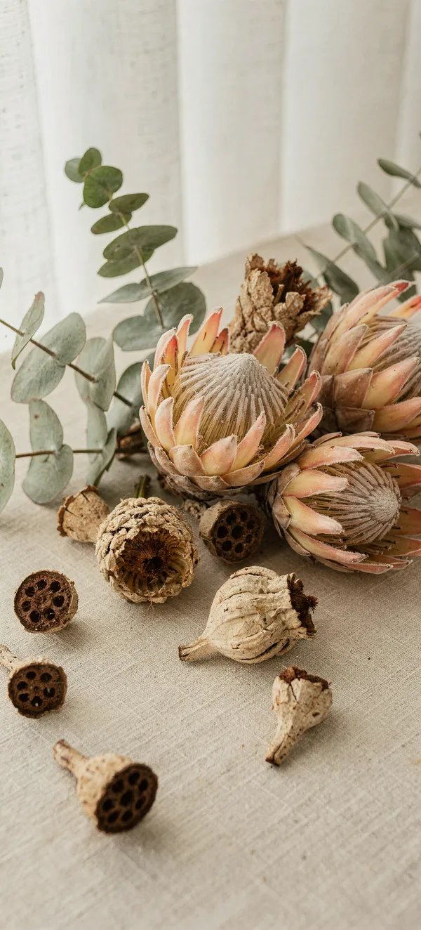 Dried Protea & Eucalyptus Boho