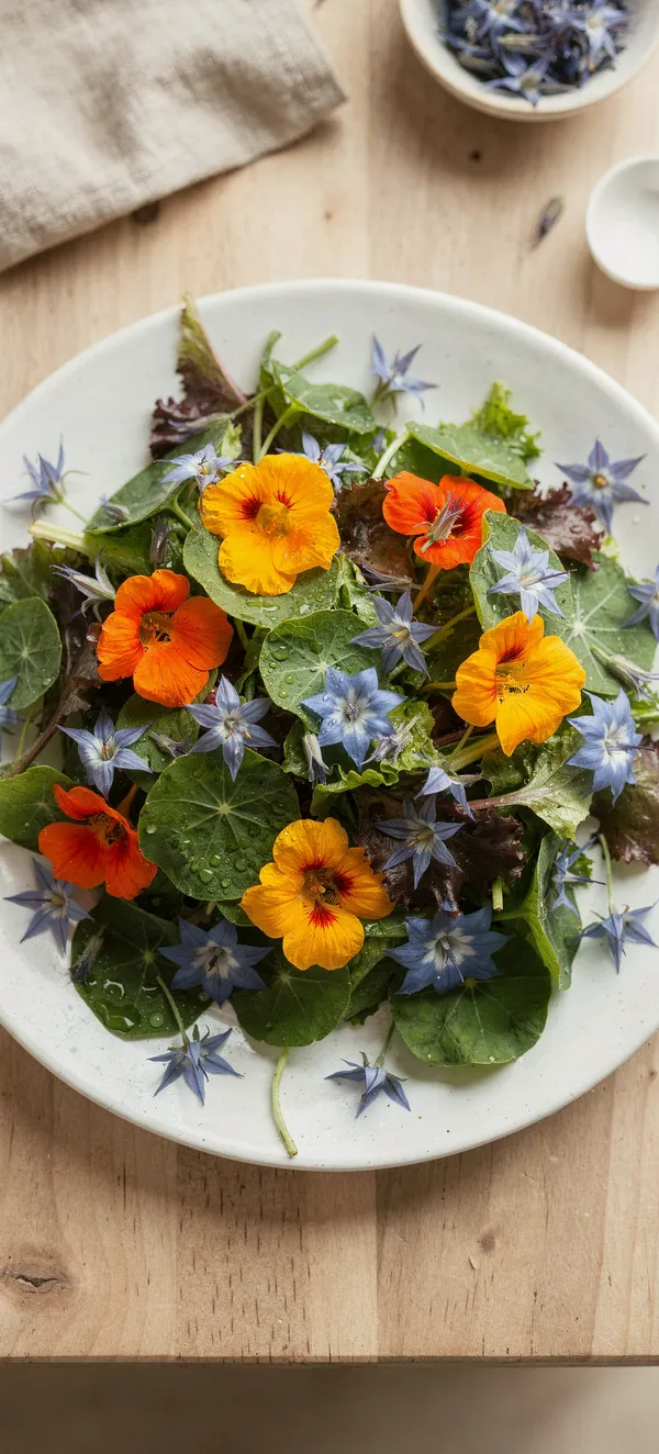 Edible Flower Salad