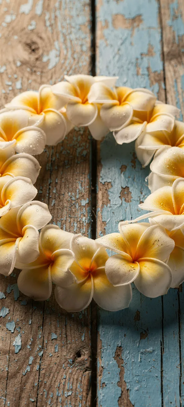 Tropical Frangipani Lei