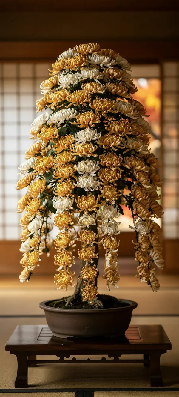 Japanese Kiku Chrysanthemum Cascade