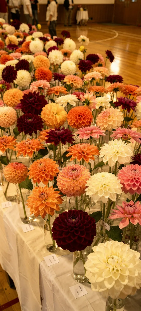 Dahlia Exhibition Wallpaper