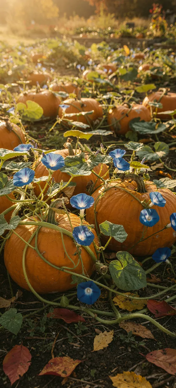 Pumpkin Patch Morning Glories