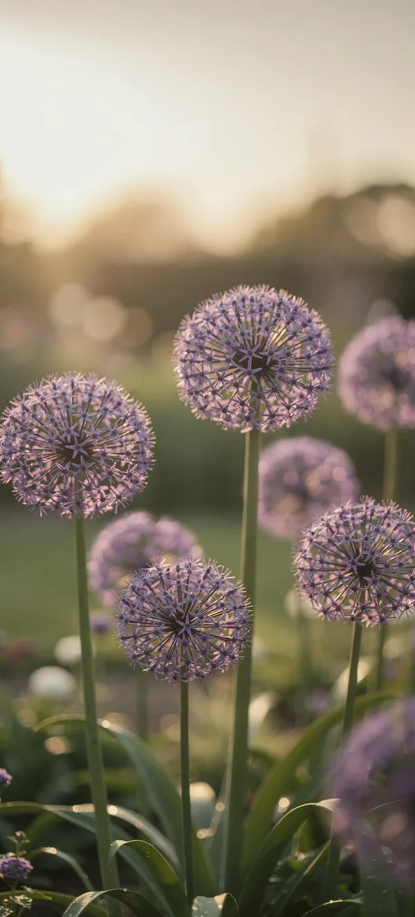 Purple Allium Garden